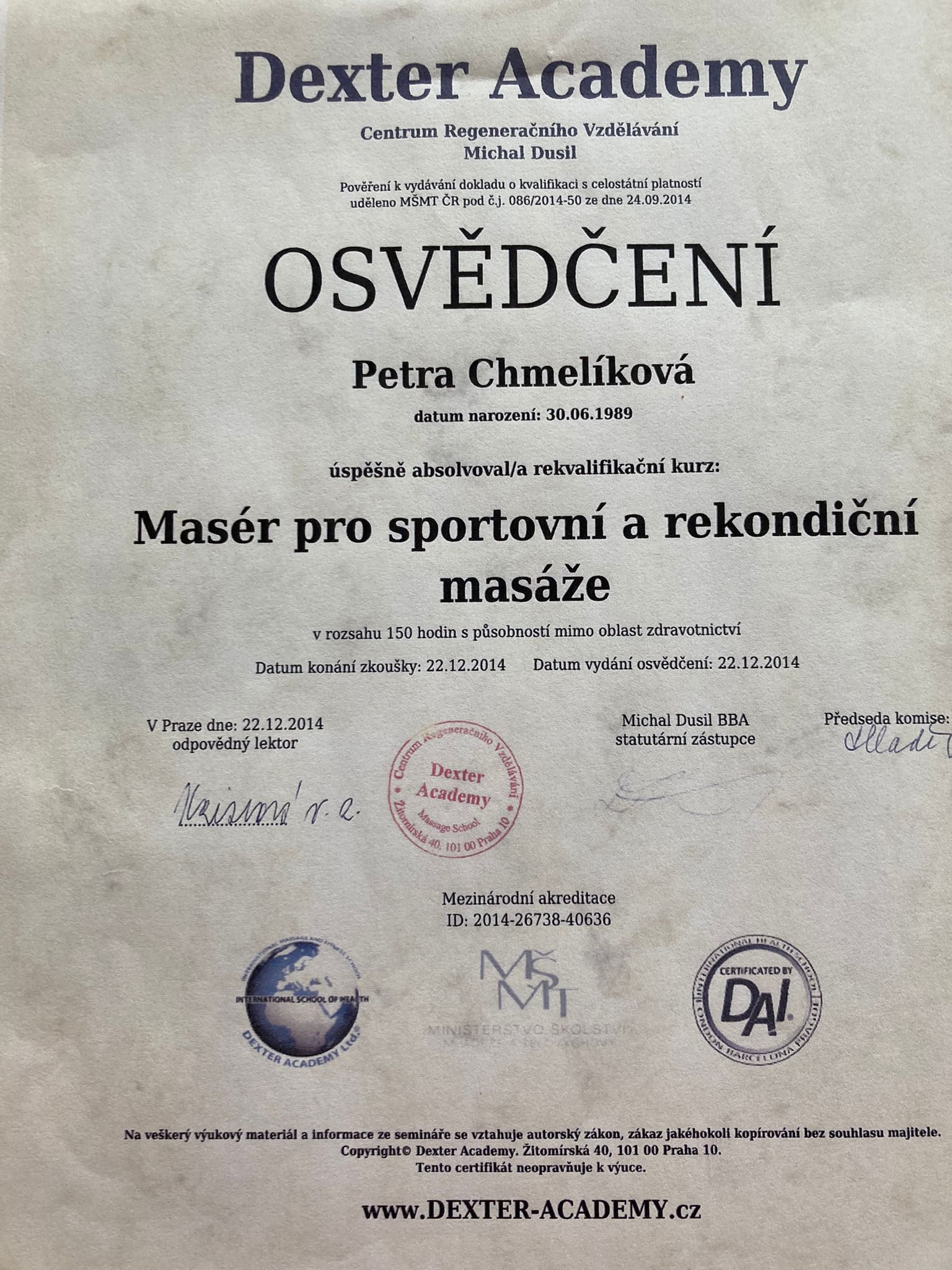 Certifikát 5